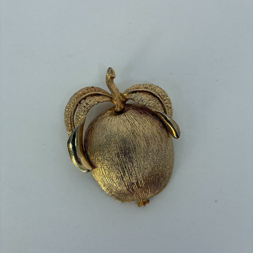 Sarah Coventry Gold Tone Adam's Delight Brooch & Pendant